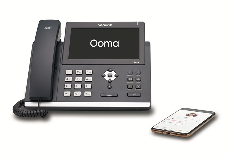 Ooma Yealink T48S with PCMag Logo