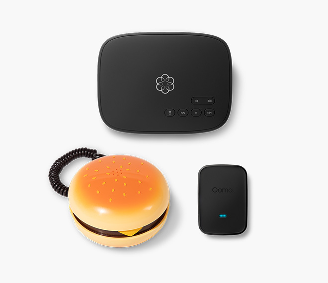 Ooma Telo Hamburger Phone Bundle