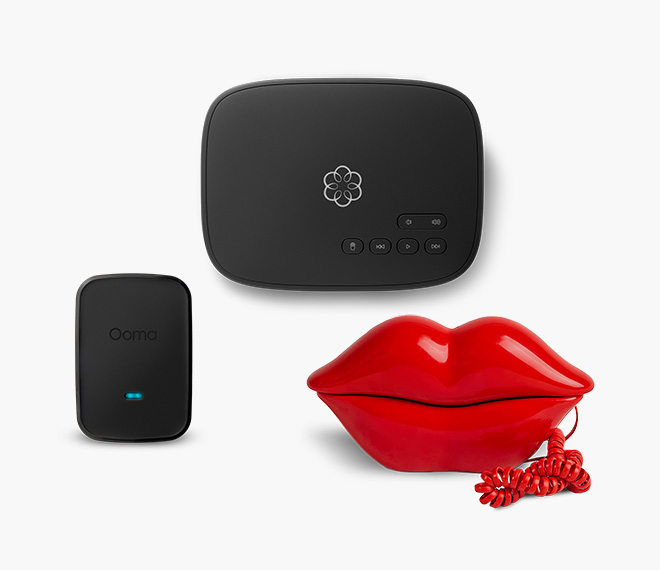 Ooma Telo Lips Phone Bundle